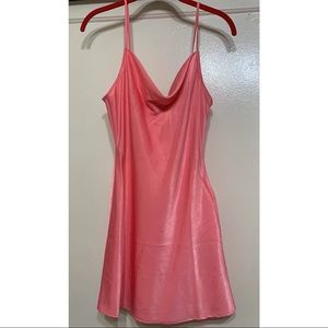 Y2K Barbiecore Pink Satin mini dress